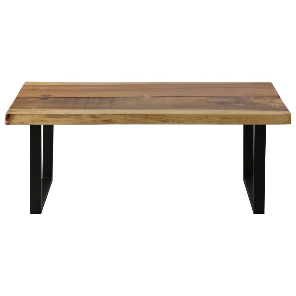 NNEVL Coffee Table Solid Suar Wood 102x56x41 cm