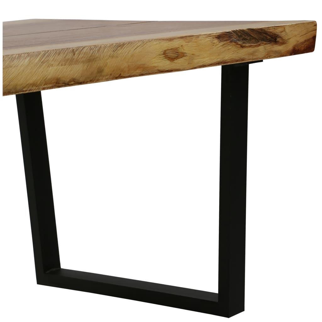 NNEVL Coffee Table Solid Suar Wood 102x56x41 cm