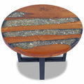 NNEVL Coffee Table Teak Resin 60 cm