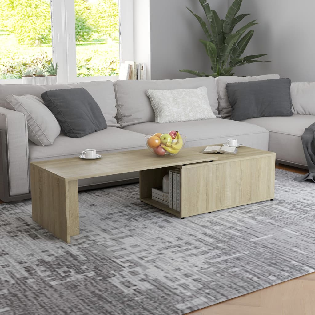 NNEVL Coffee Table Sonoma Oak 150x50x35 cm Chipboard