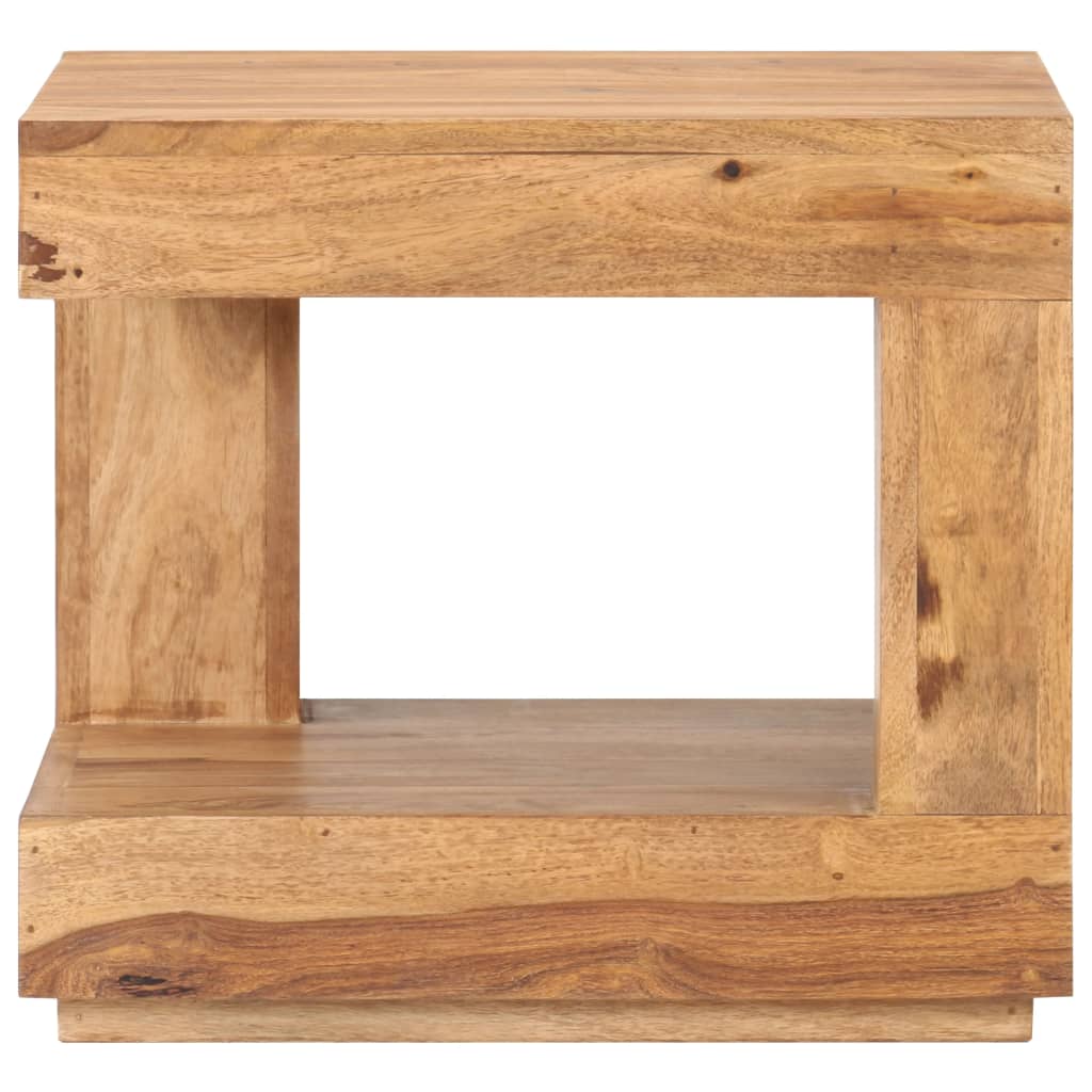 NNEVL Coffee Table 45x45x40 cm Solid Wood Acacia