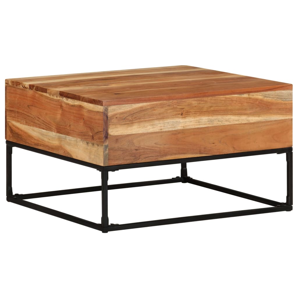 NNEVL Coffee Table 68x68x41 cm Solid Acacia Wood