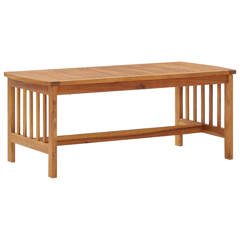 NNEVL 2 Piece Garden Lounge Set with Cushions Solid Acacia Wood
