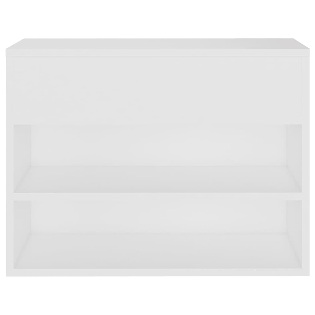 NNEVL Shoe Bench White 60x30x45 cm Chipboard