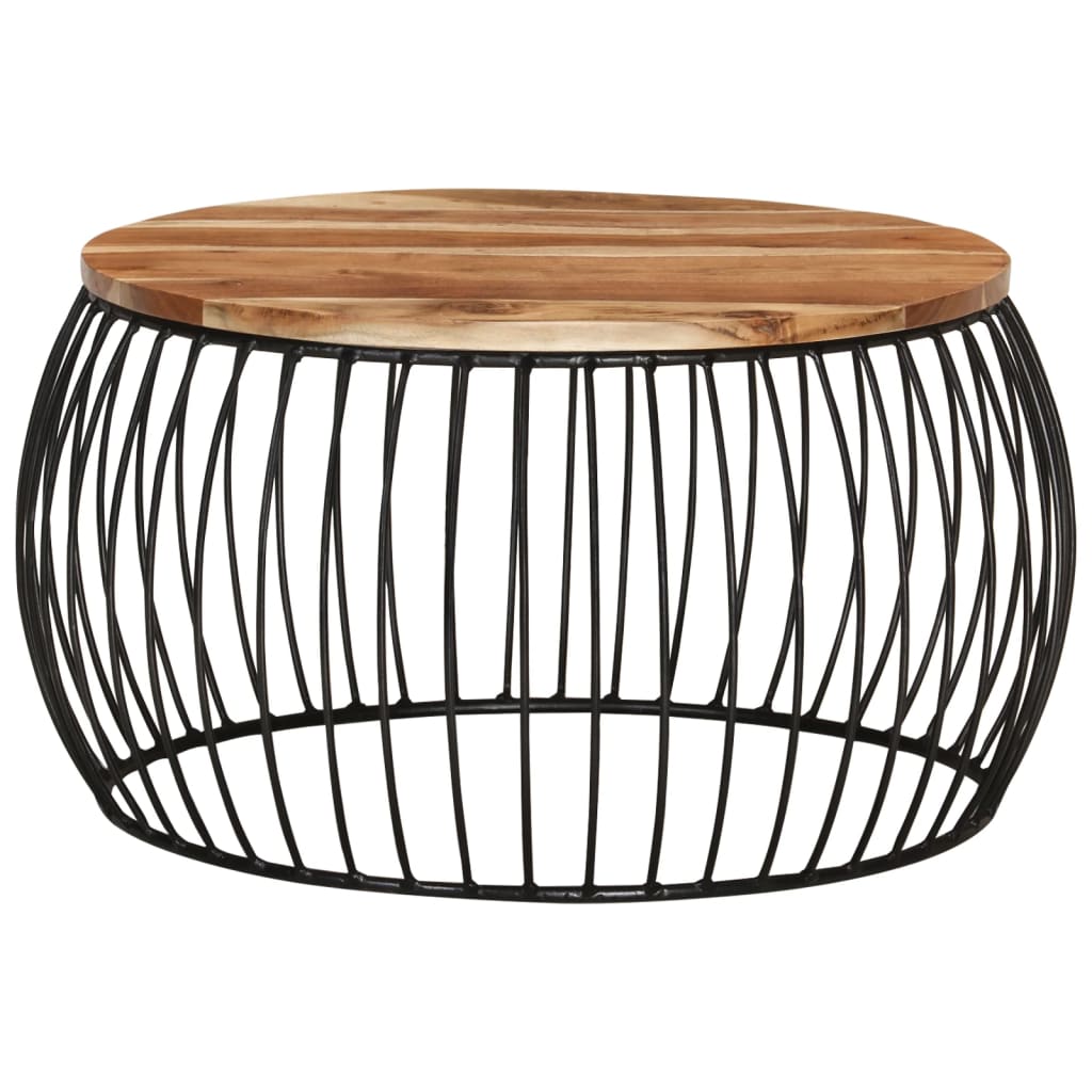 NNEVL Coffee Table Ø68 cm Solid Acacia Wood