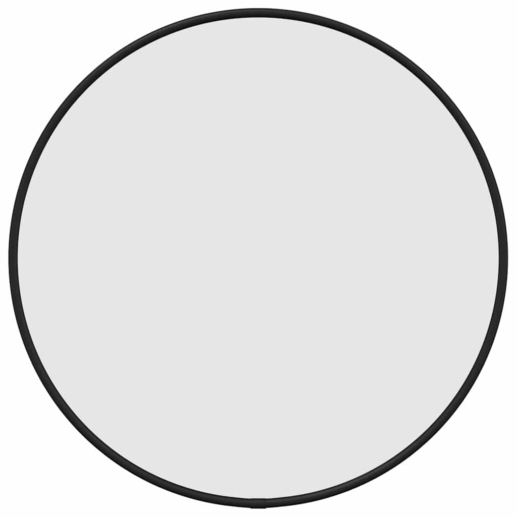 NNEVL Wall Mirror Black Ø 40 cm Round