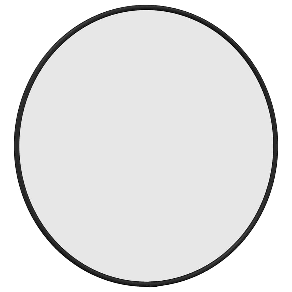 NNEVL Wall Mirror Black Ø 40 cm Round