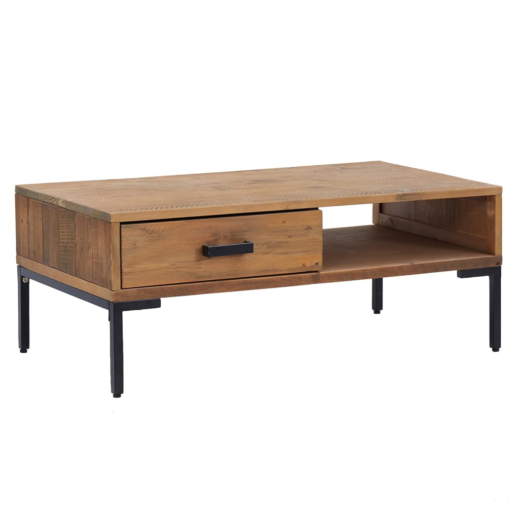 NNEVL Coffee Table 90x50x35 cm Solid Pinewood