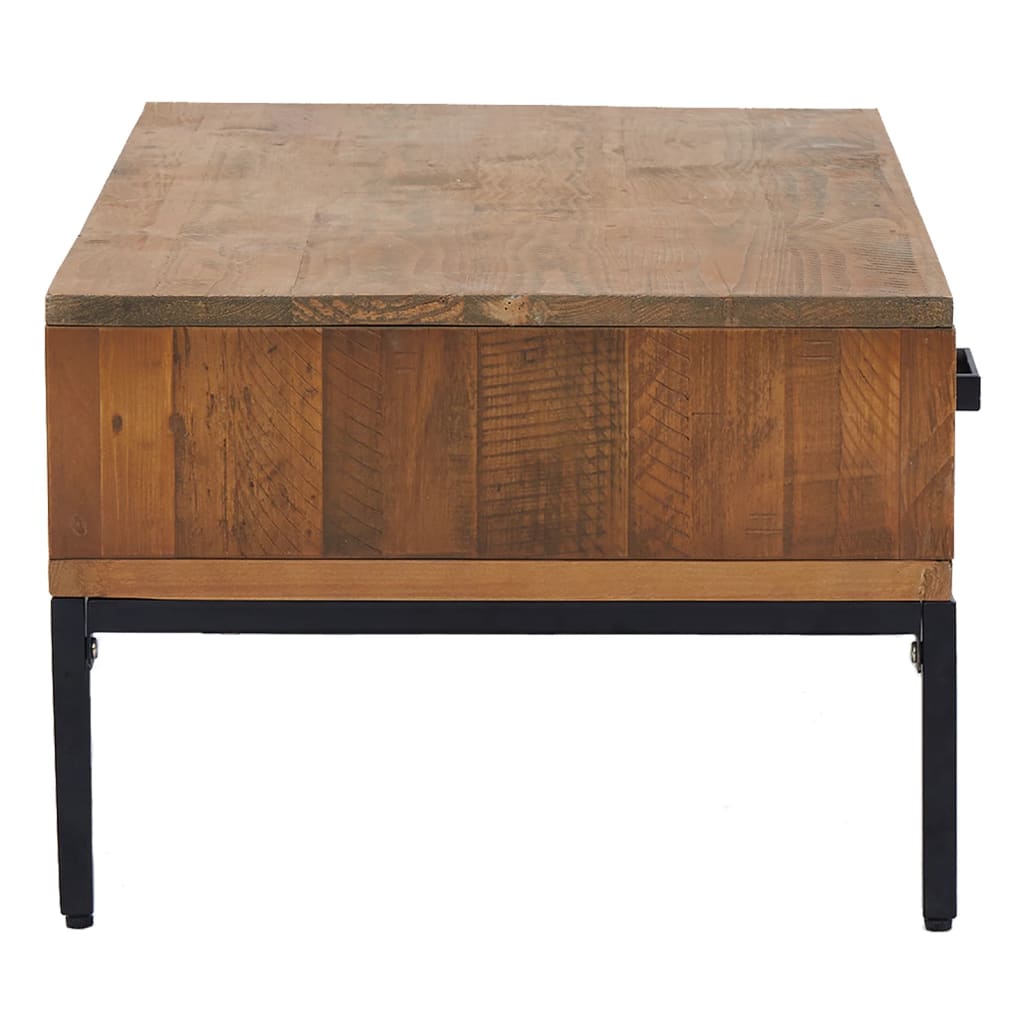 NNEVL Coffee Table 90x50x35 cm Solid Pinewood