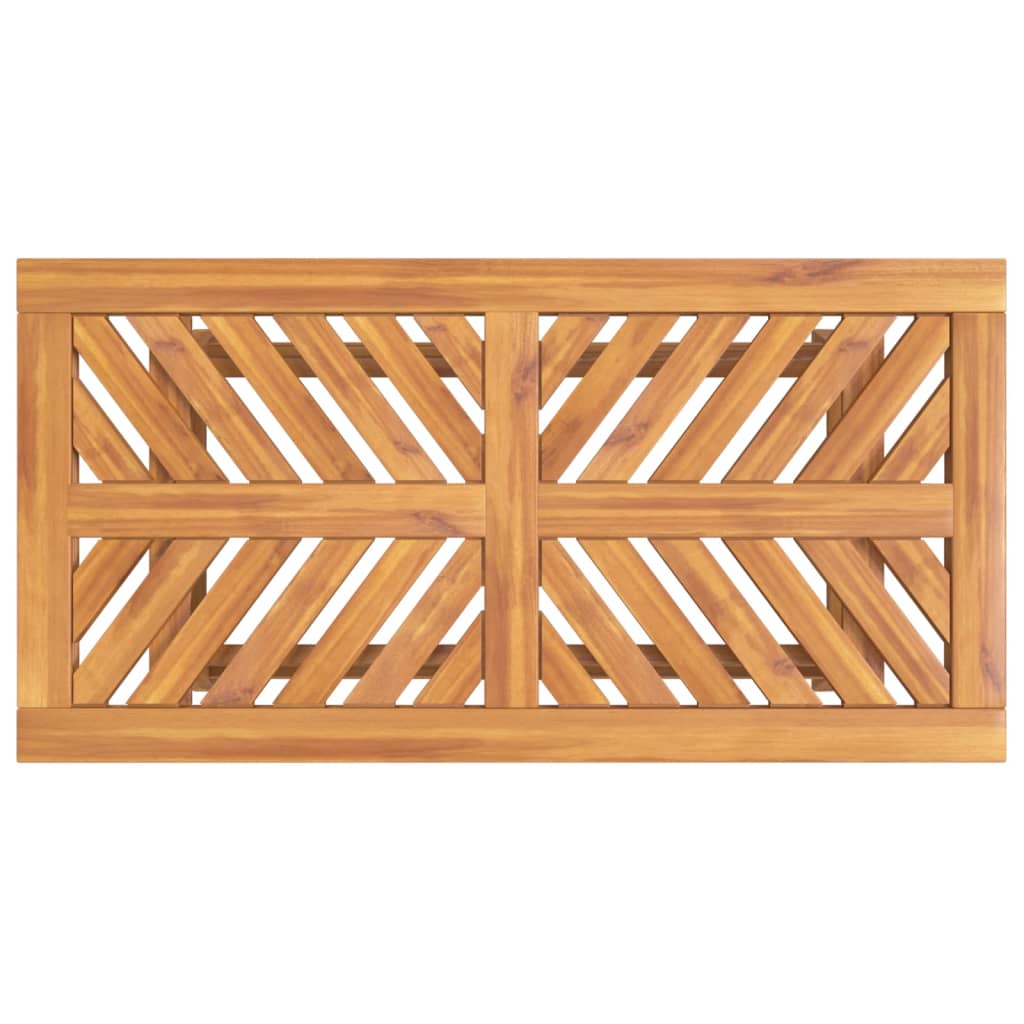 NNEVL Coffee Table 100x50x45 cm Solid Wood Acacia