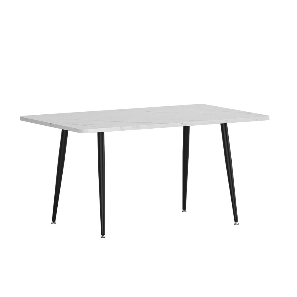 Artiss Dining Table Marble Effect
