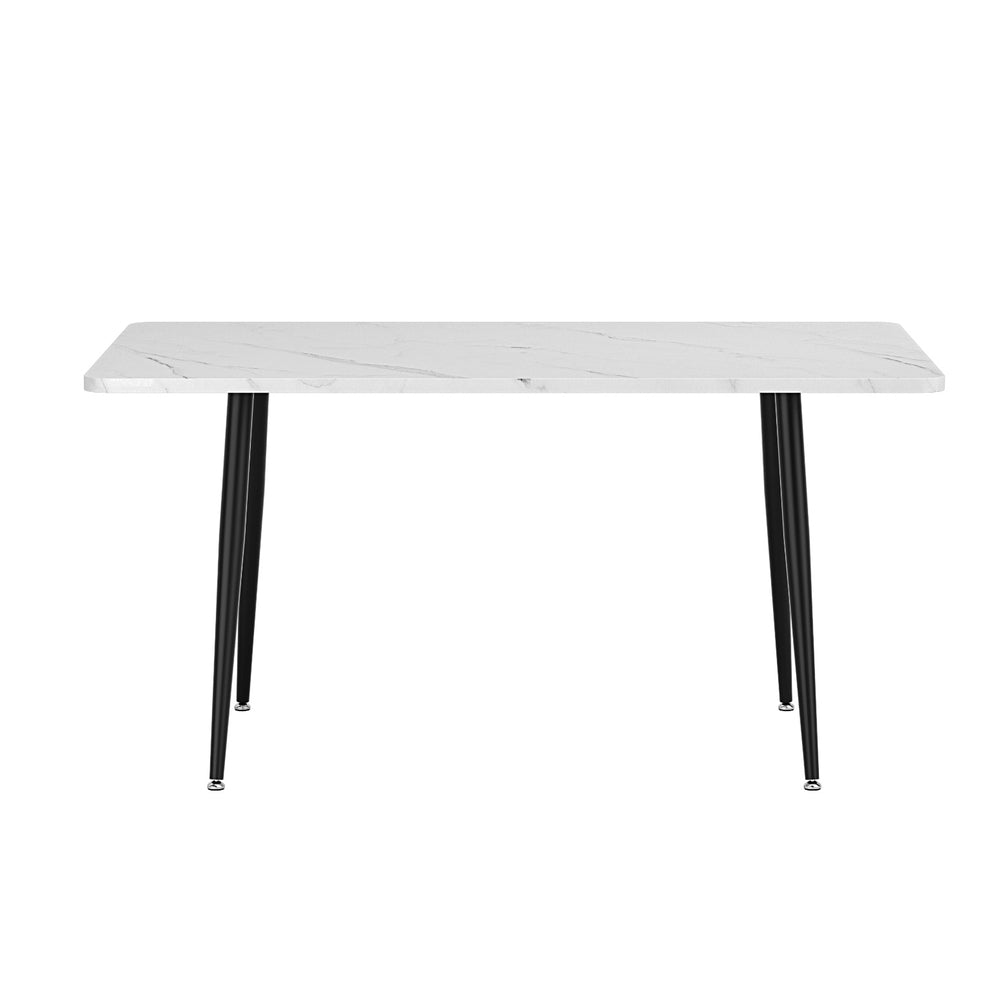 Artiss Dining Table Marble Effect