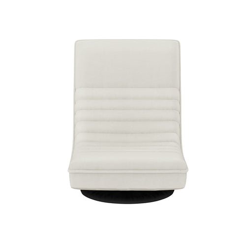 Artiss 2XFloor Chair Lounge Sofa Swivel Foldable Linen White