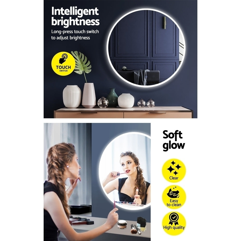 NNEDSZ LED Wall Mirror Bathroom Mirrors With Light 90CM