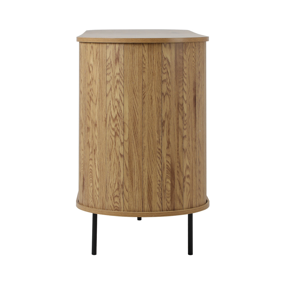 NNEED Buffet Sideboard Sliding Doors Pantry Cabinet Natural