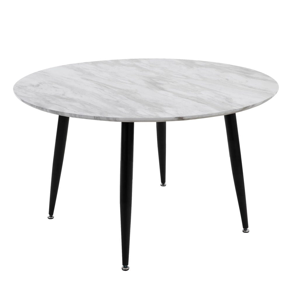NNEDSZ Minimalist Marble Effect Round Coffee Table