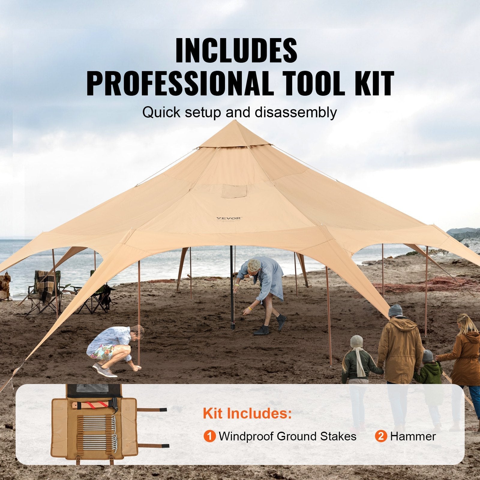 Canvas Bell Tent 4 Seasons 5m/16.4 ft