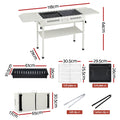 Grillz Portable BBQ Grill w/ Stainless Steel Racks & Pans for Outdoor
