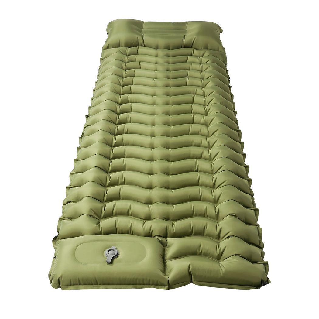 Mountview Camping Sleeping Pad Ultralight Inflatable Mattress Bed Pillow Hiking