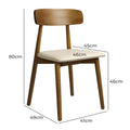 Levede 2x Dining Chairs Kitchen Chair Walnut
