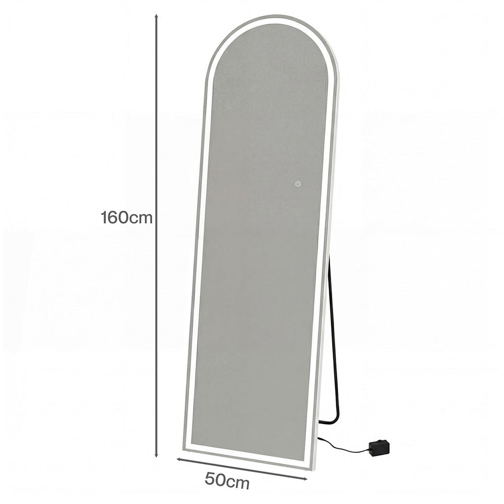 Levede 165cm Full Length Mirror Arched Dressing Mirrors Free Stand Wall Mounted