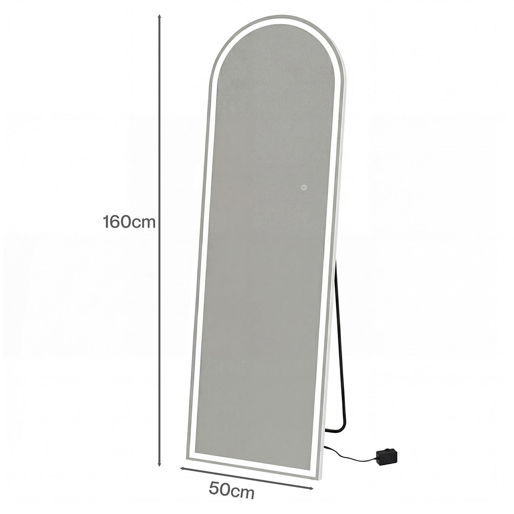 Levede 165cm Full Length Mirror Arched Dressing Mirrors Free Stand Wall Mounted