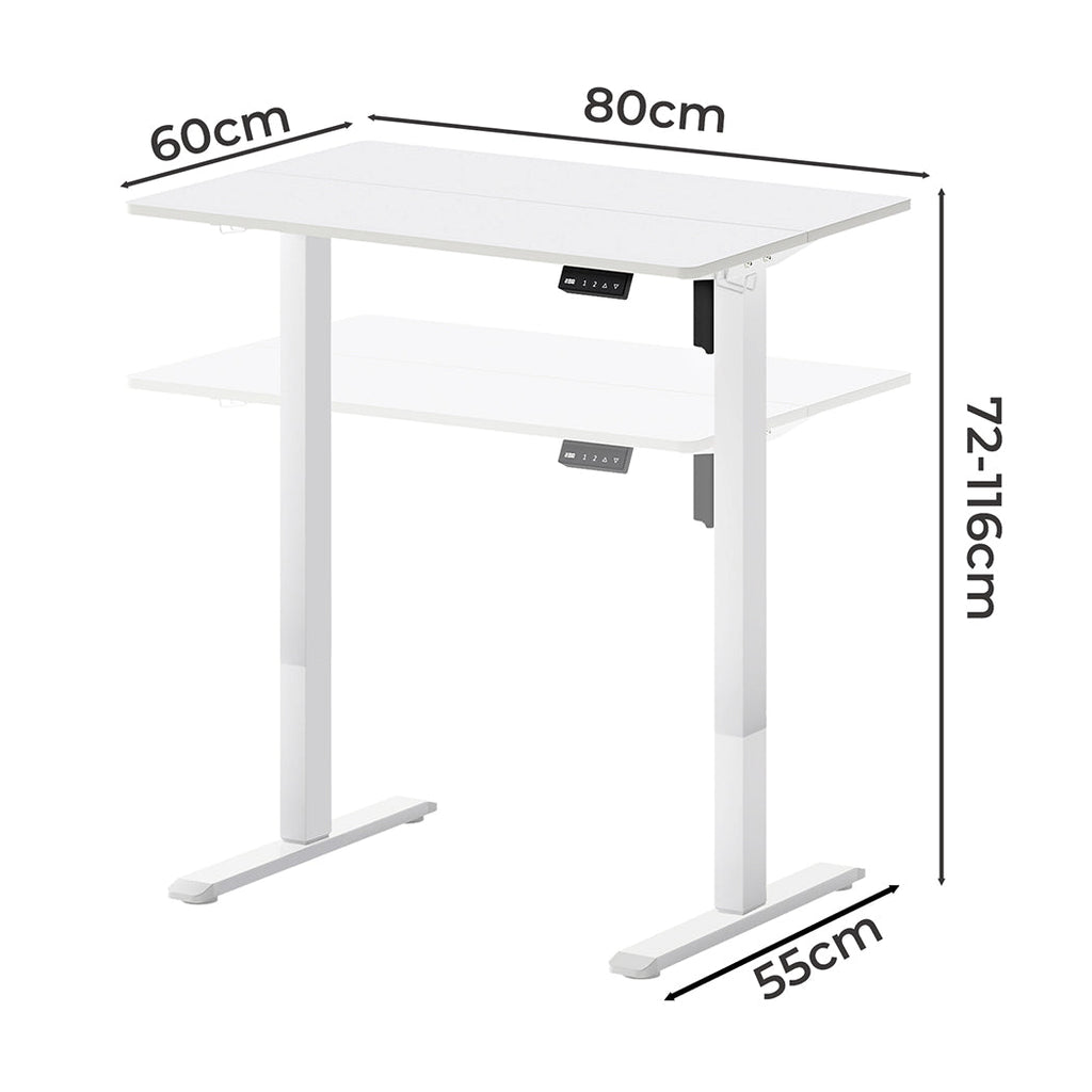 Levede Electric Standing Desk Height Adjustable 80cm