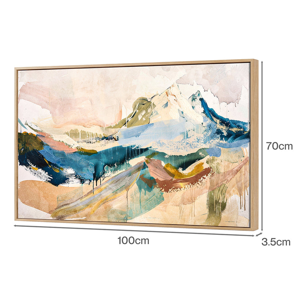 Yezi Modern Wall Art Canvas Large Framed Abstract Painting Decor 70x100cm