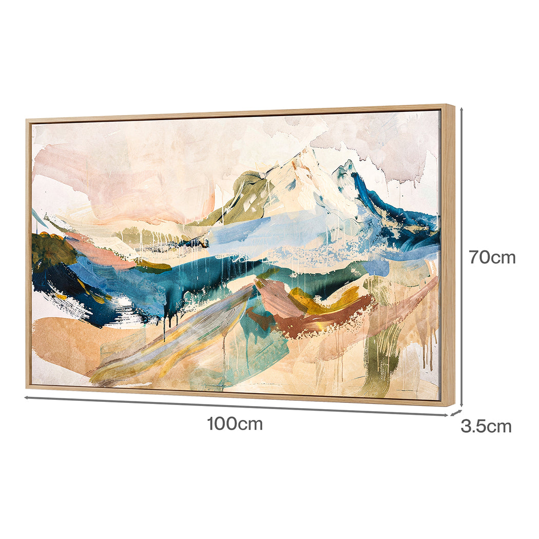 Yezi Modern Wall Art Canvas Large Framed Abstract Painting Decor 70x100cm