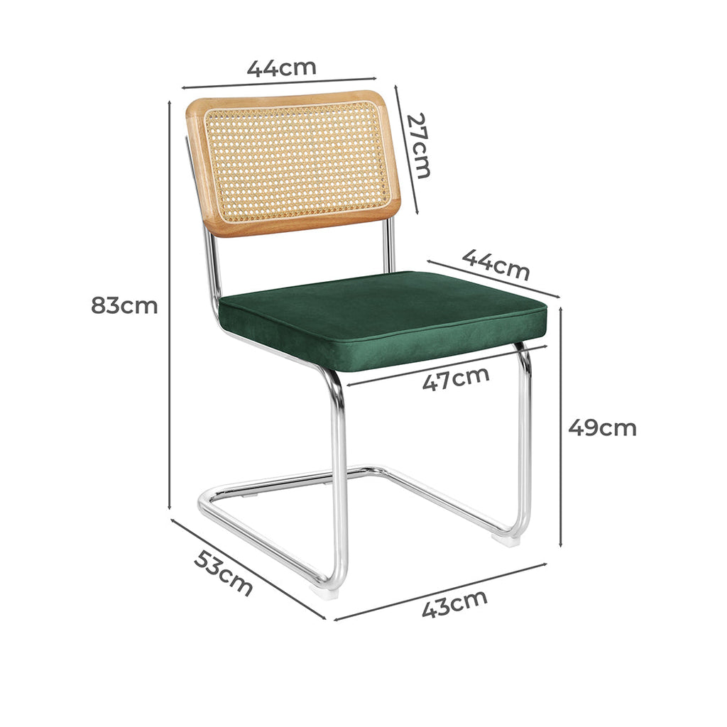Levede 4xRattan Chair Dining Chairs