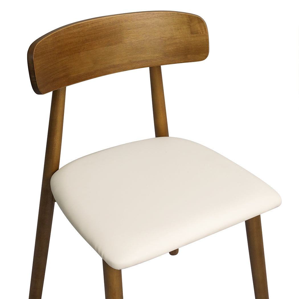 Levede 2x Dining Chairs Kitchen Chair Walnut
